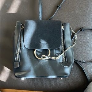 black small backpack